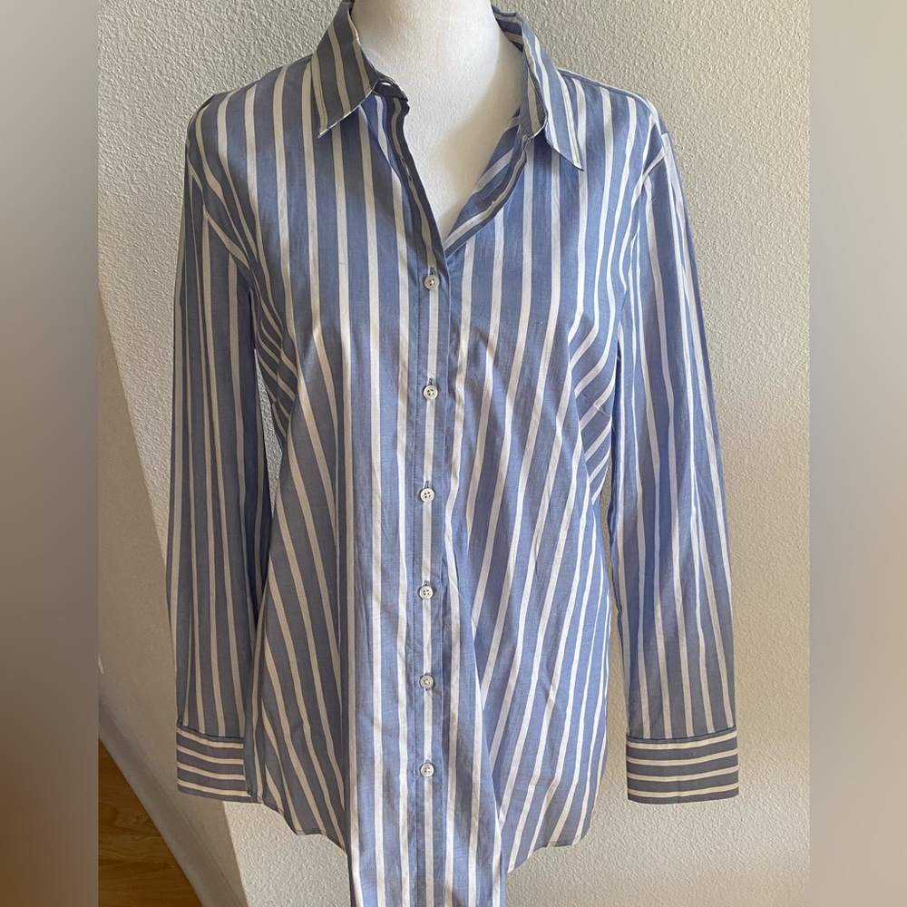 Denim Striped Blouse